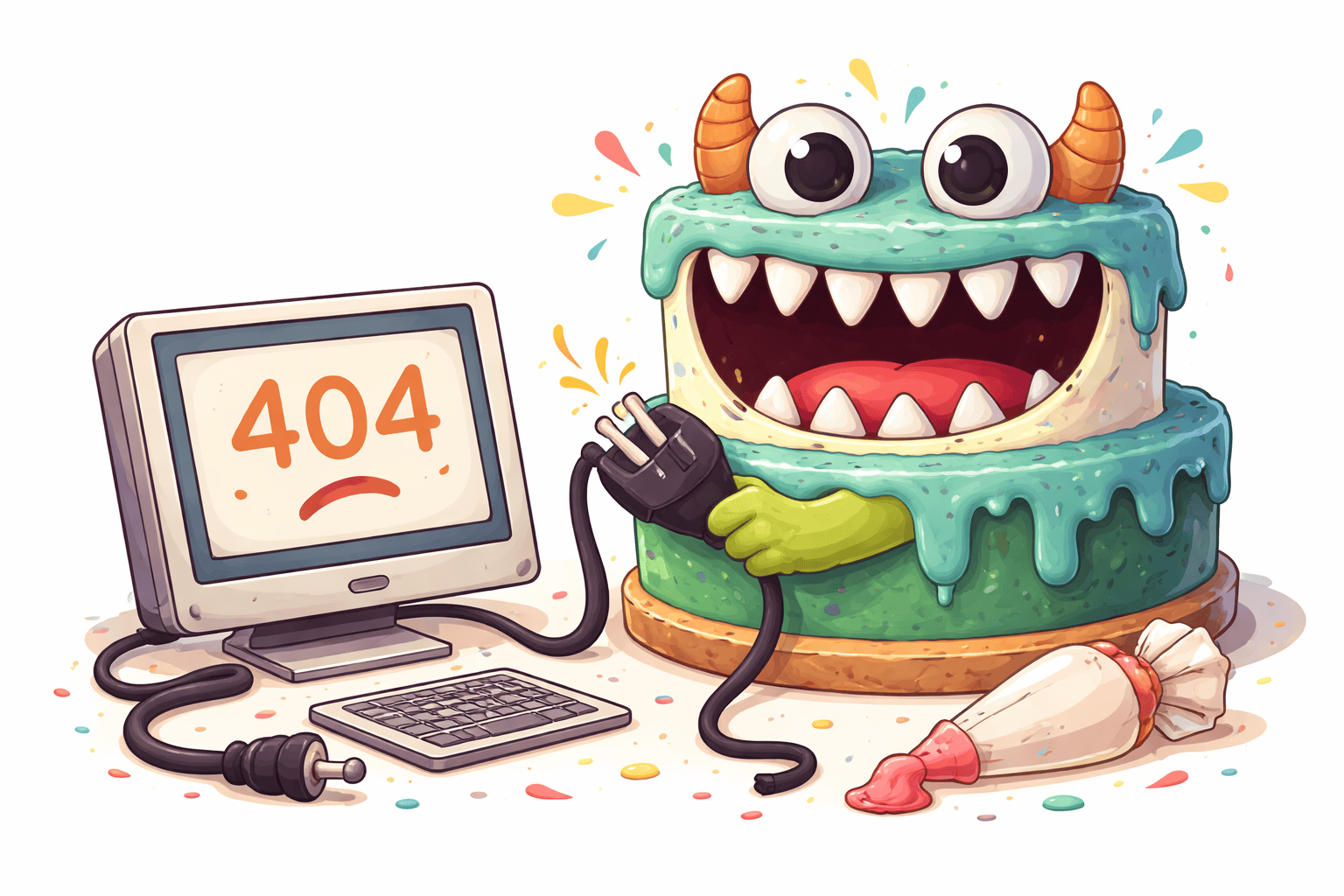 funny 404 redirect image for The Makery Cake Co